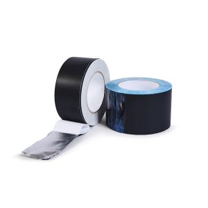 Nastro adesivo coprigiunto in alluminio nero