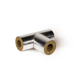 TEE in lana di roccia rivestimento in alluminio retinato